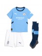 Billige Manchester City John Stones #5 Hjemmedraktsett Barn 2024-25 Kortermet (+ Korte bukser)